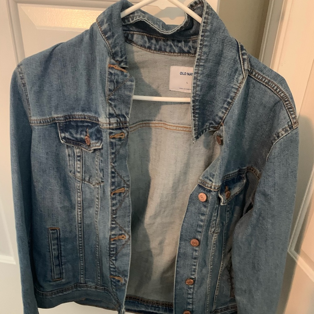 NWT old navy jean jacket large